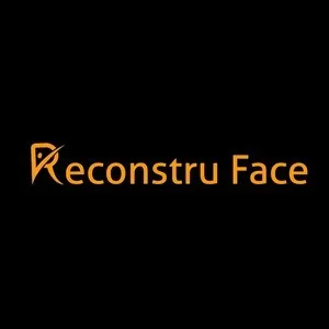 Logotipo oficial da marca RECONSTRU FACE, marca registrada no INPI para o setor de cosméticos e skincare, disponível para venda e cessão de direitos.