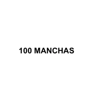 Logotipo da marca registrada 100MANCHAS disponível para compra, ideal para produtos cosméticos, skincare e cremes clareadores.