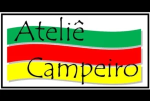 Logotipo da marca registrada ATELIÊ CAMPEIRO, voltada para comércio de carnes e peixes, disponível para aquisição com segurança jurídica pelo INPI.