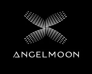 Logotipo da marca registrada Angel Moon, focada nos mercados de cosméticos e moda, disponível para compra e transferência de titularidade no portal Vitrine de Marcas.