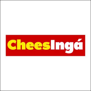 Logotipo da marca registrada CheesIngá, referente aos registros INPI nas Classes 30 e 35 para pão de queijo, massas alimentares e comércio de salgadinhos e congelados.